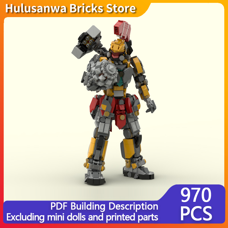 Heavy Equipment Lego - Тяжелая боевая модель меха MOC, строительные