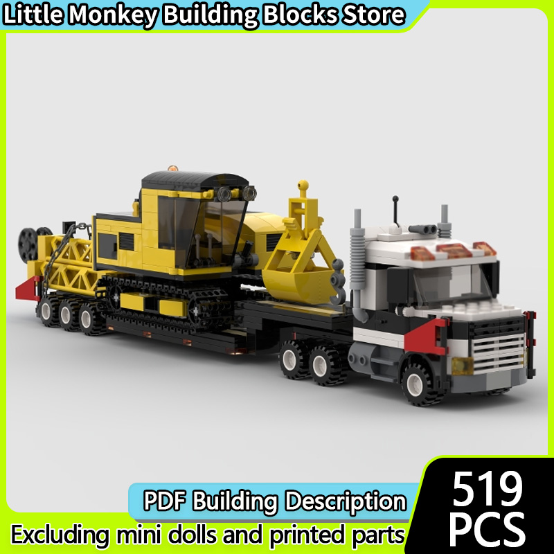 Heavy Equipment Lego - Конструктор MOC: Модель городского автомобиля, гусеничный