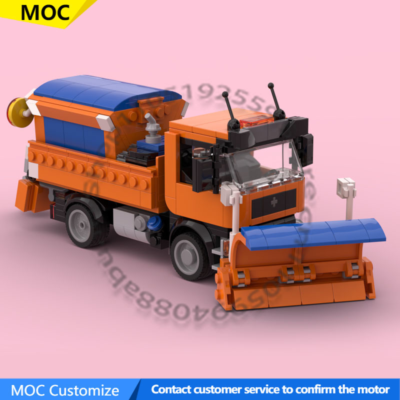 Heavy Equipment Lego - 443 шт., транспортный автомобиль, снегоочиститель, грузовик