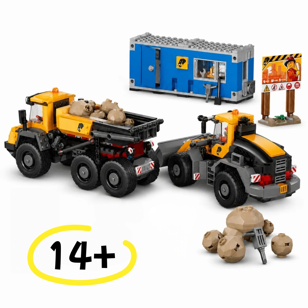 Heavy Equipment Lego - Новинка в наличии: 1132 детали, желтый